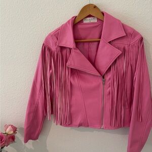 Pink Fringe Jacket
